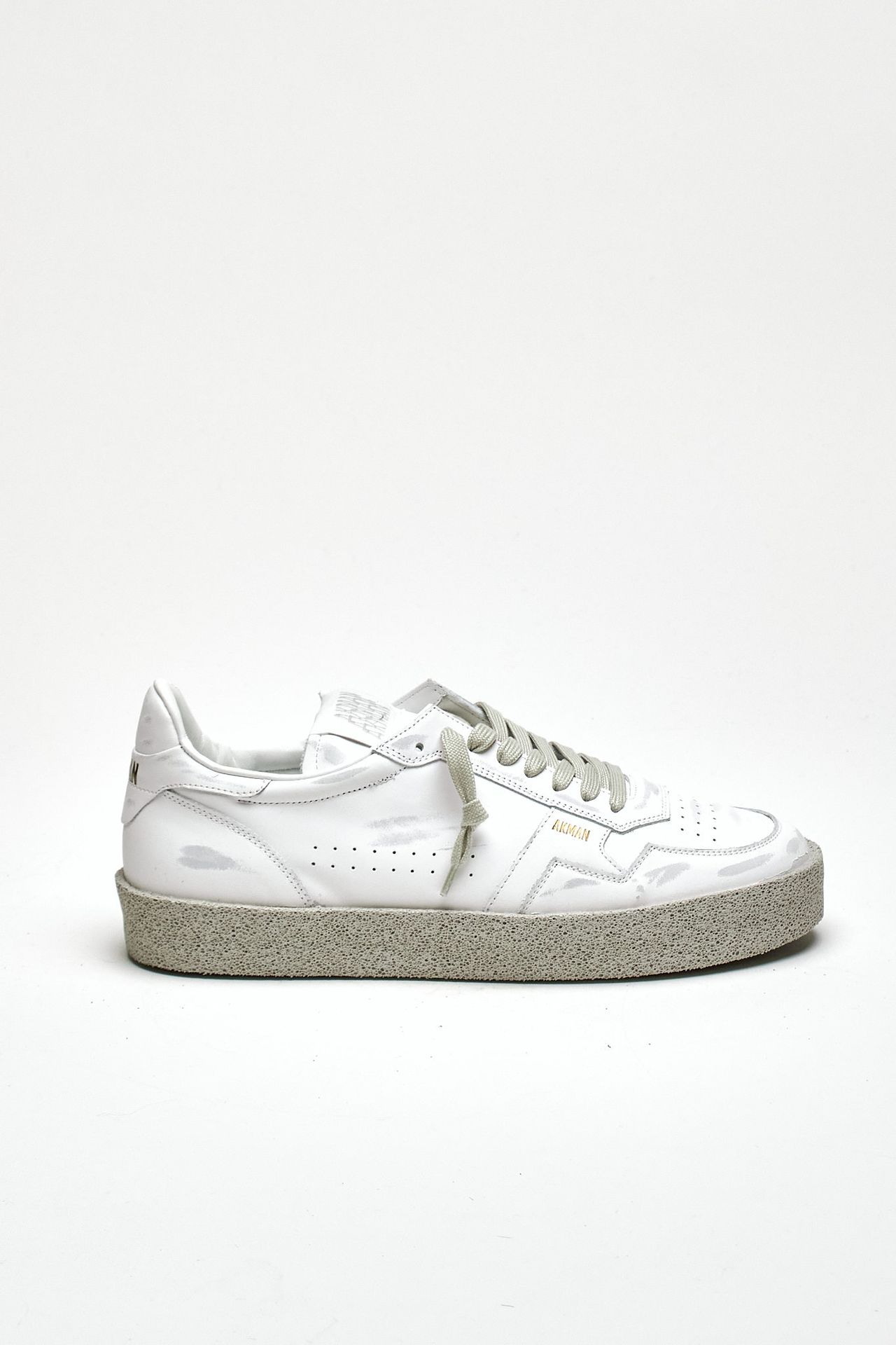 Sneaker in pelle scamosciata M5-ID-CV-WW bianco uomo Akman - 1
