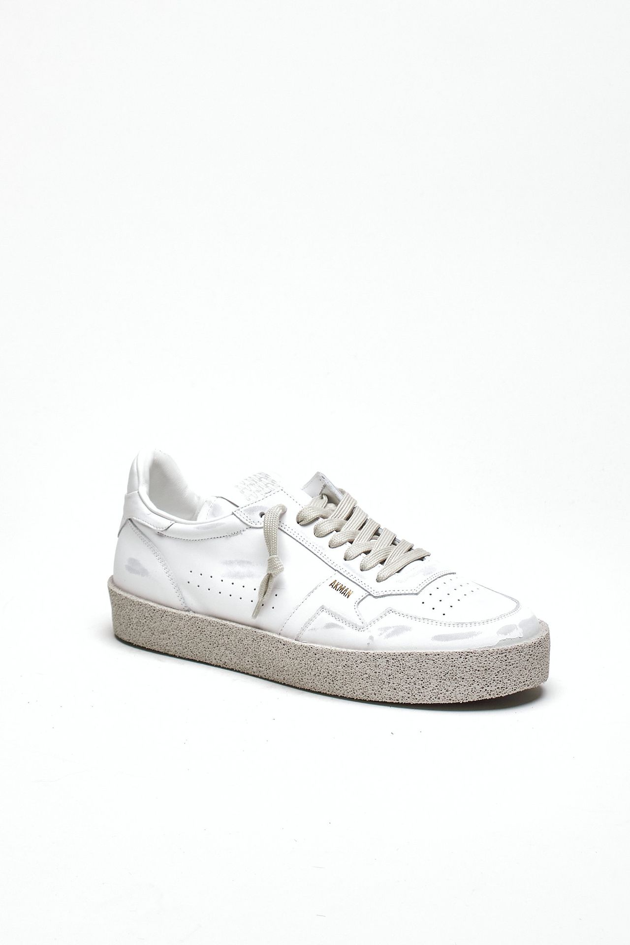 Sneaker in pelle scamosciata M5-ID-CV-WW bianco uomo Akman - 2