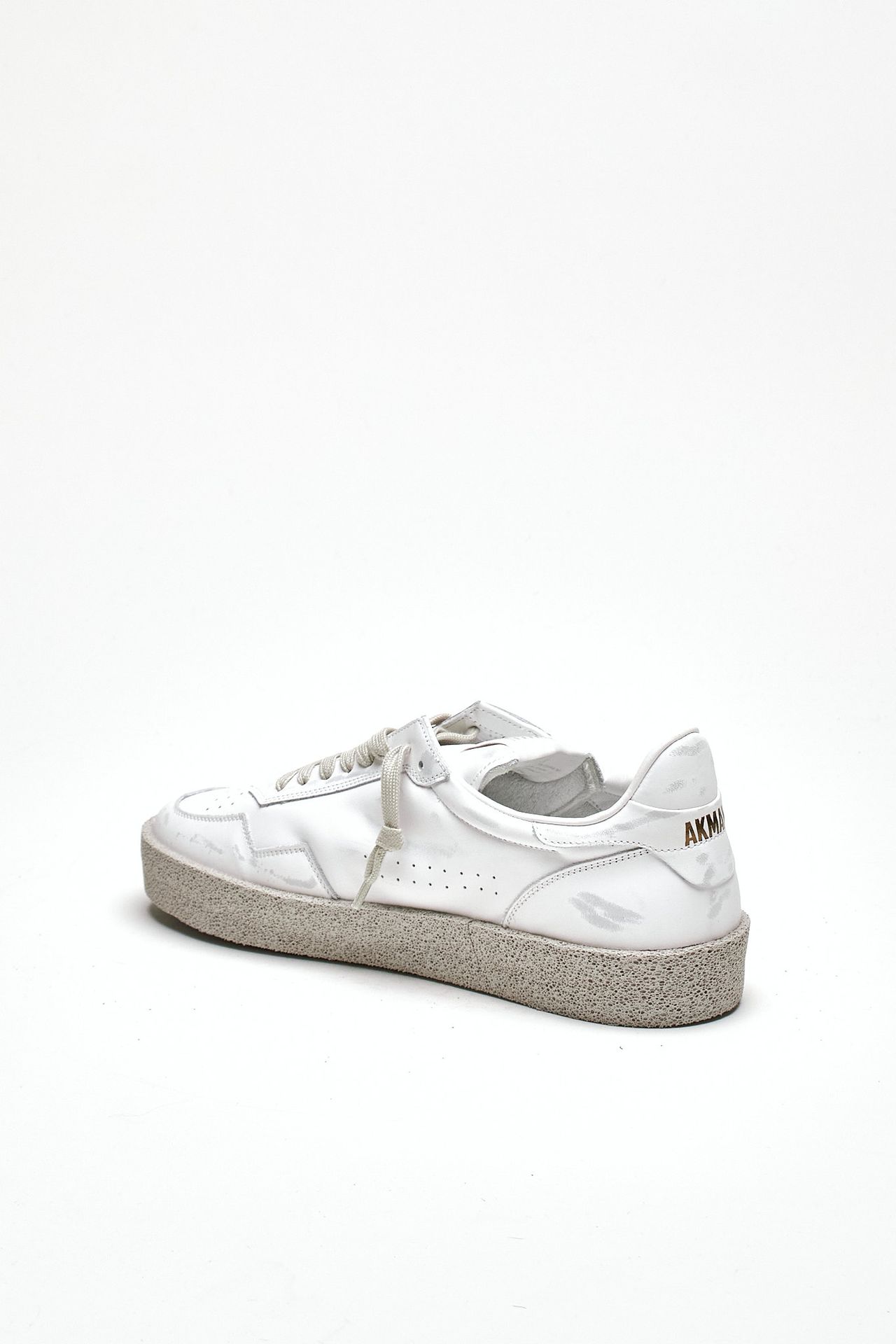 Sneaker in pelle scamosciata M5-ID-CV-WW bianco uomo Akman - 3