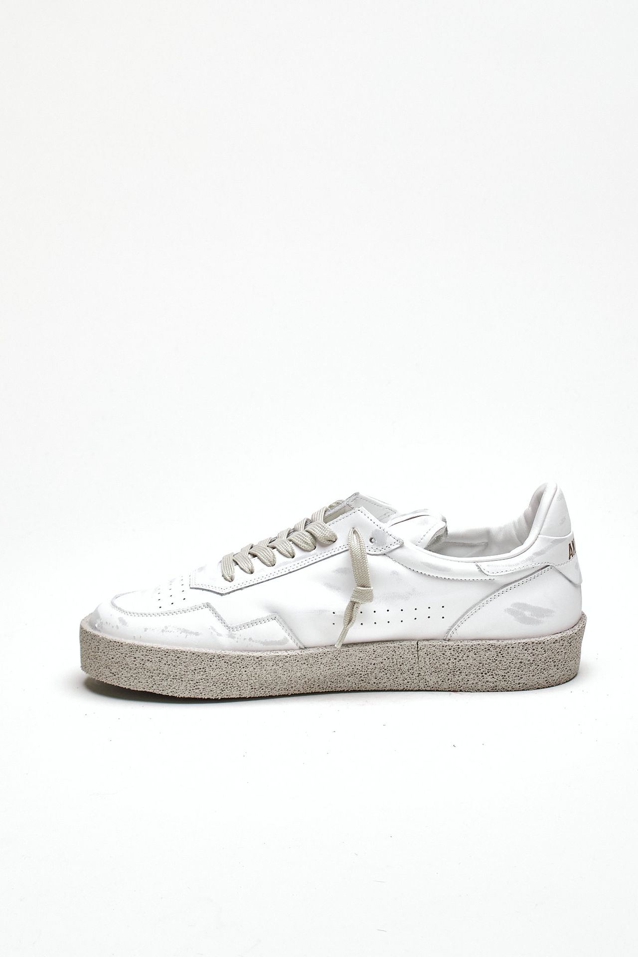 Sneaker in pelle scamosciata M5-ID-CV-WW bianco uomo Akman - 4