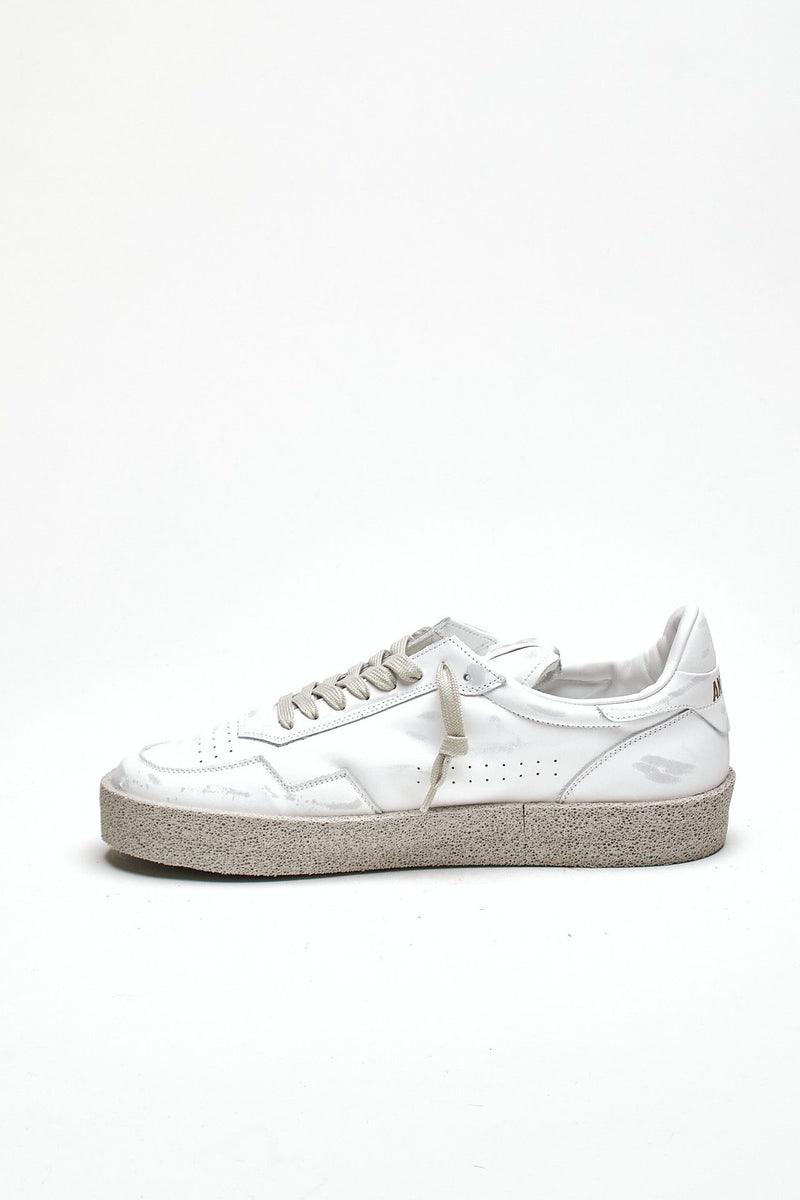 Sneaker in pelle scamosciata M5-ID-CV-WW bianco uomo Akman - 4