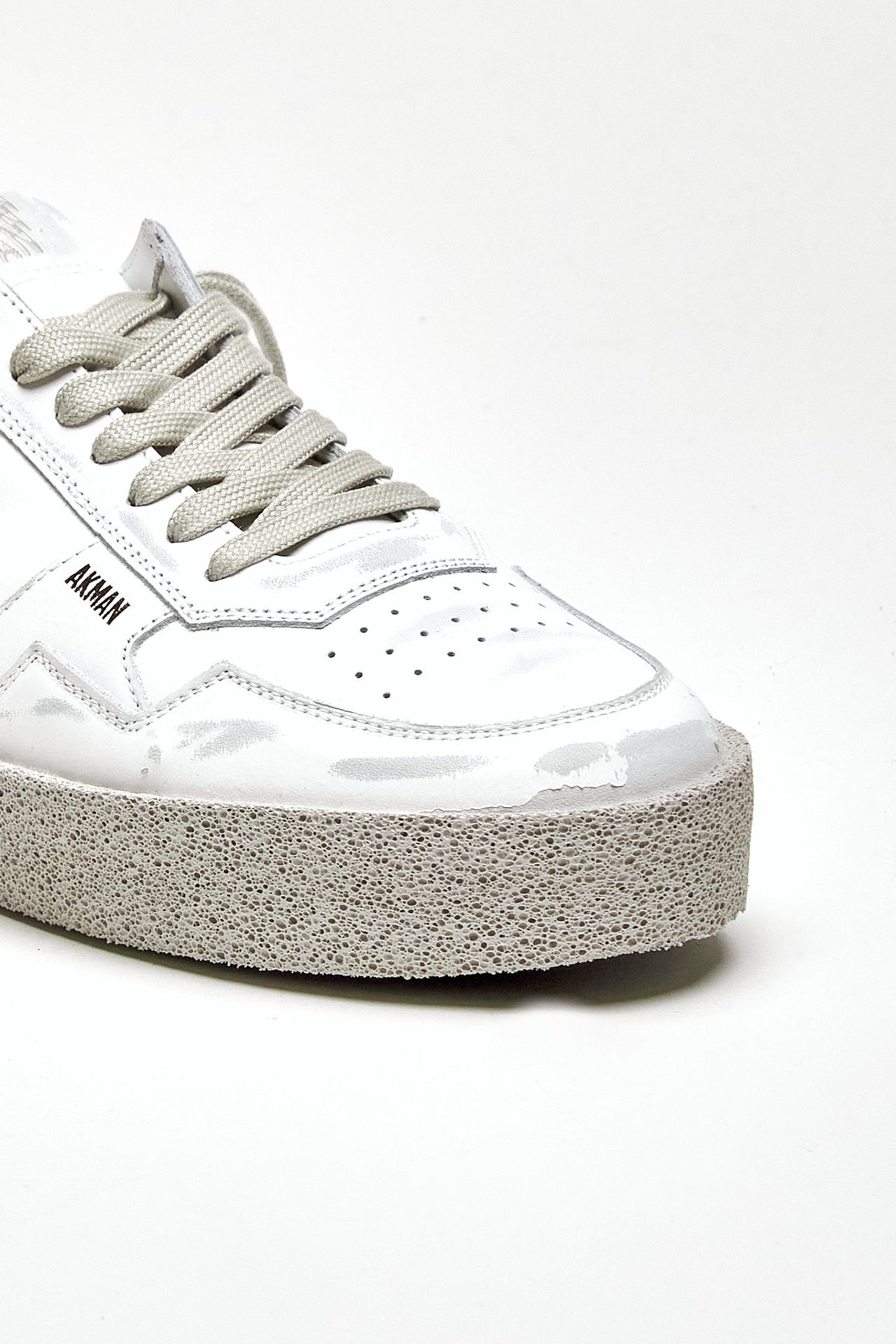Sneaker in pelle scamosciata M5-ID-CV-WW bianco uomo Akman - 5