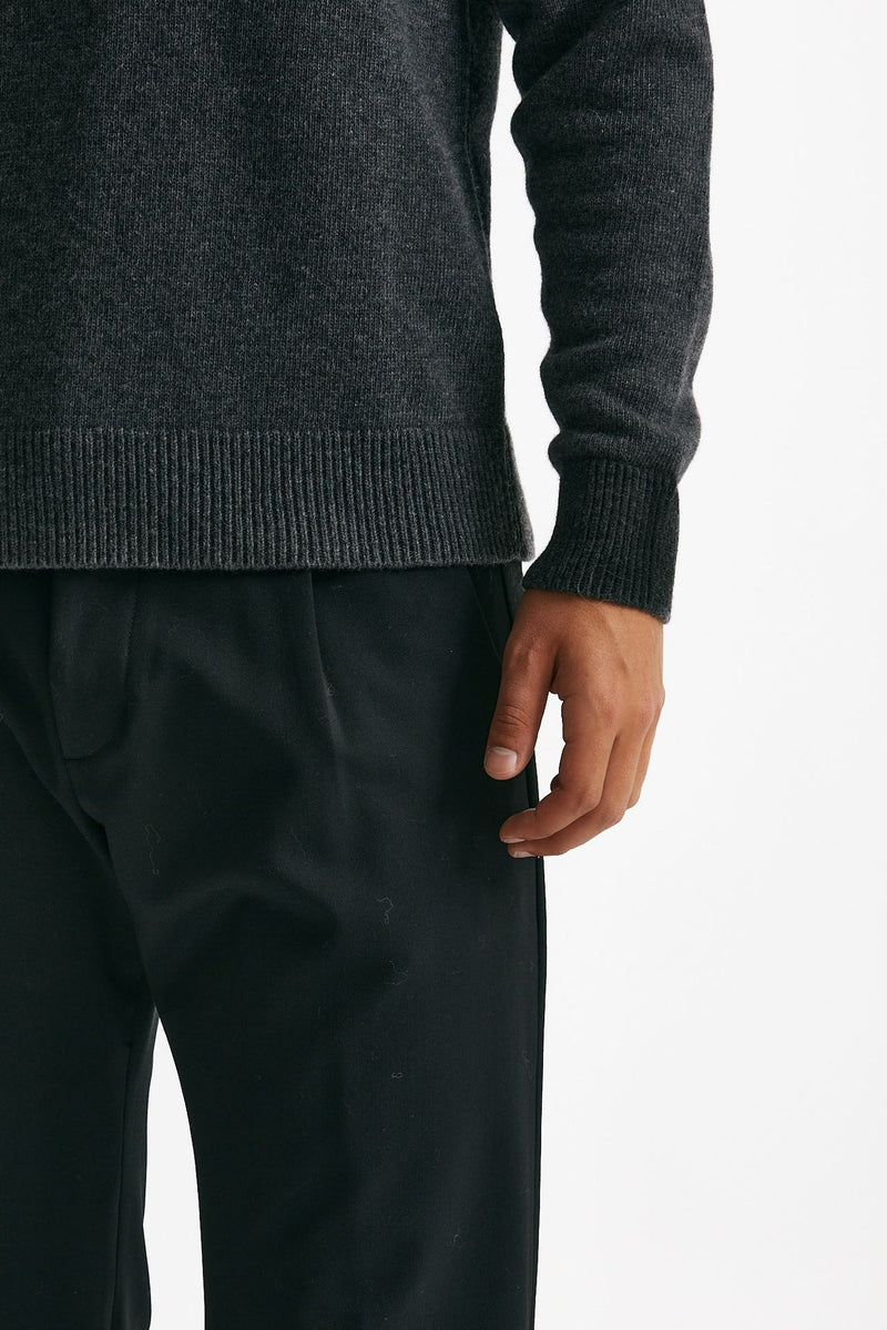 maglia girocollo in lana e polliamide grigio uomo Atomo factory - 6