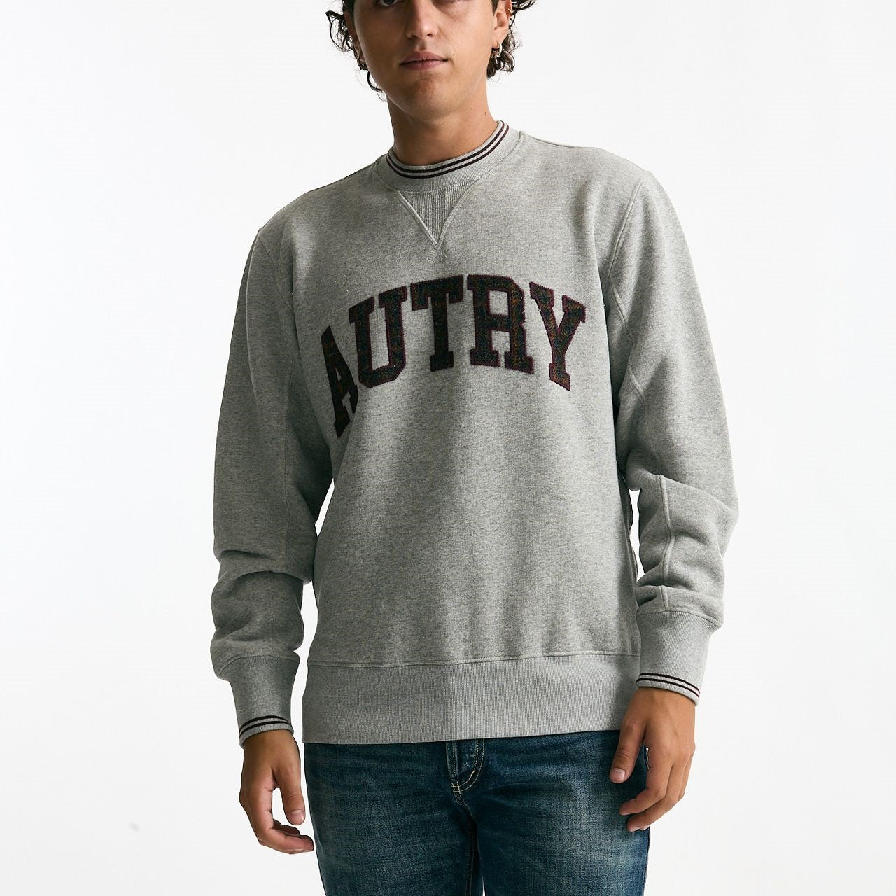 Felpa in cotone grigio uomo Autry - 6