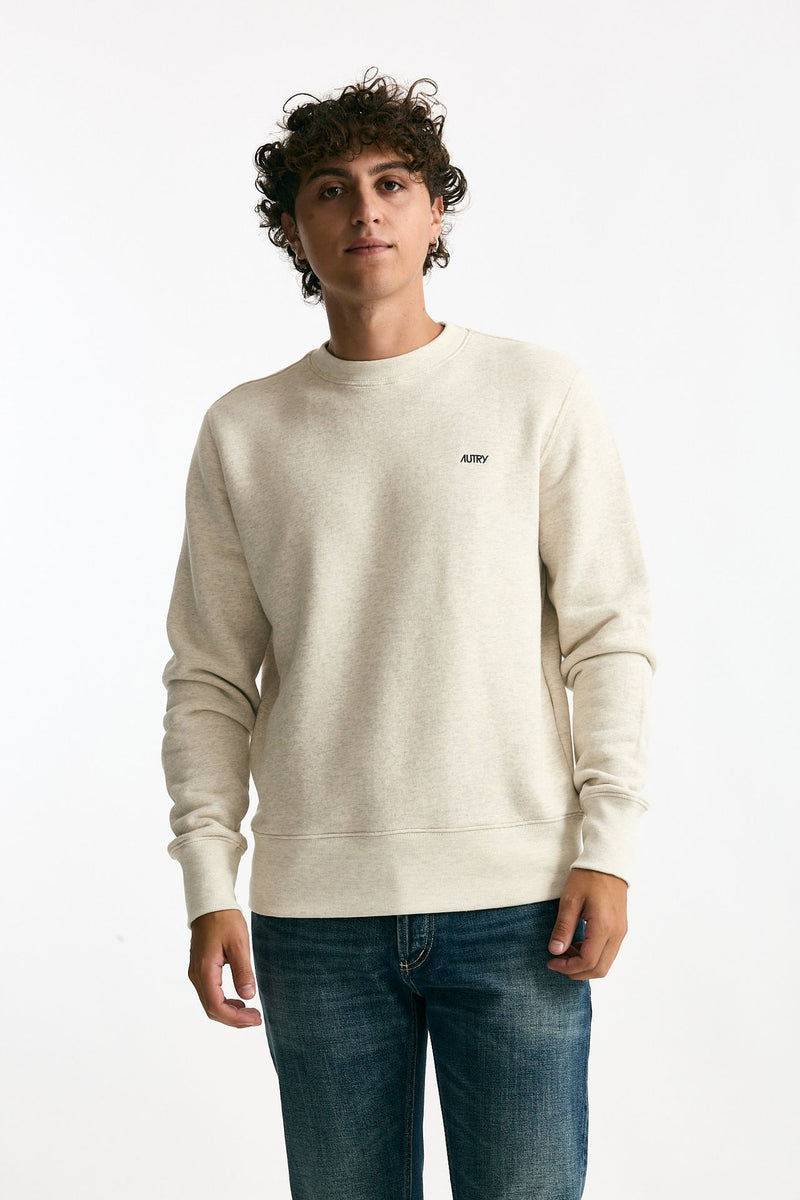 Felpa in cotone panna uomo Autry - 1
