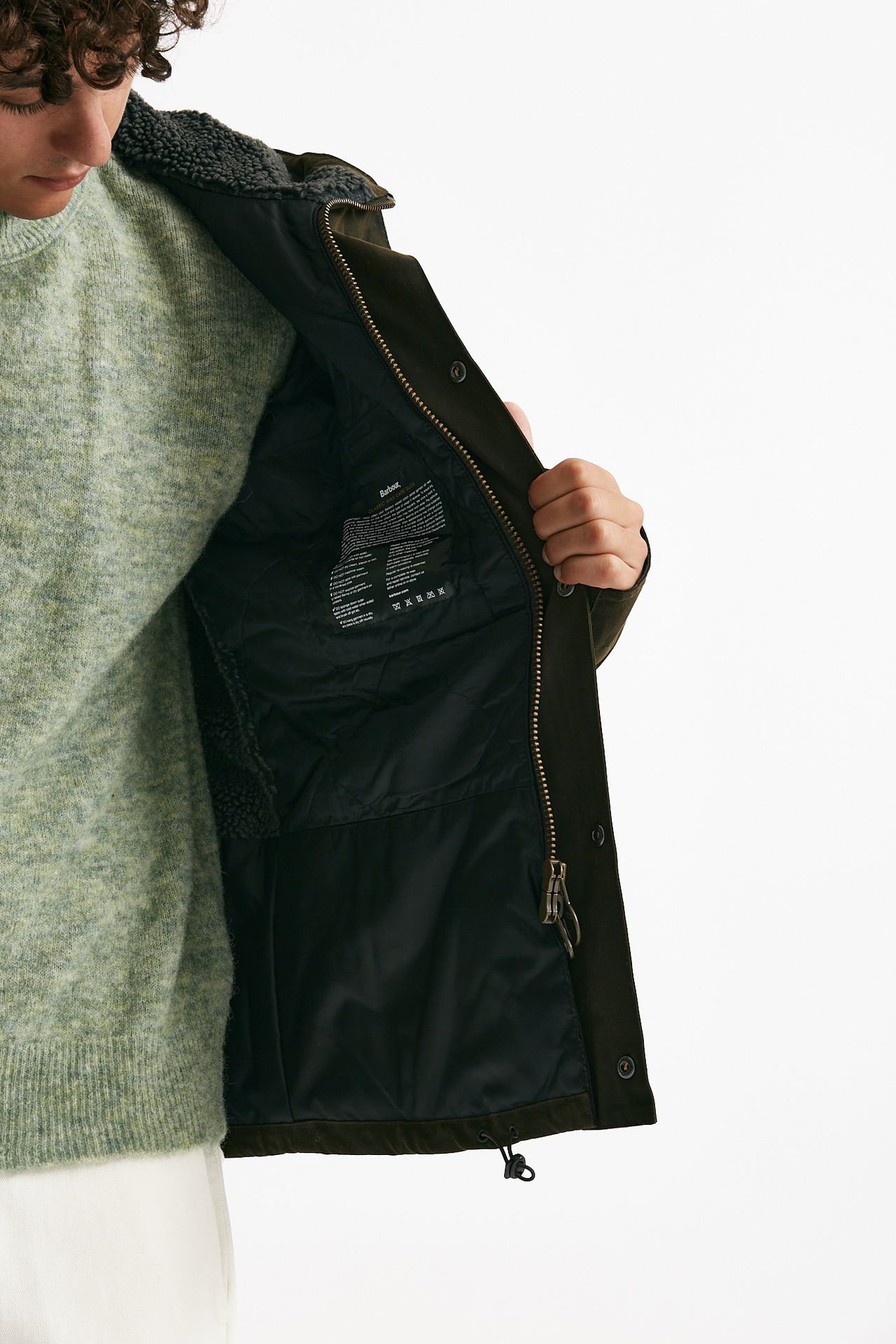 giubbino KEVLAR WAX JACKET cerato olive uomo Barbour - 7