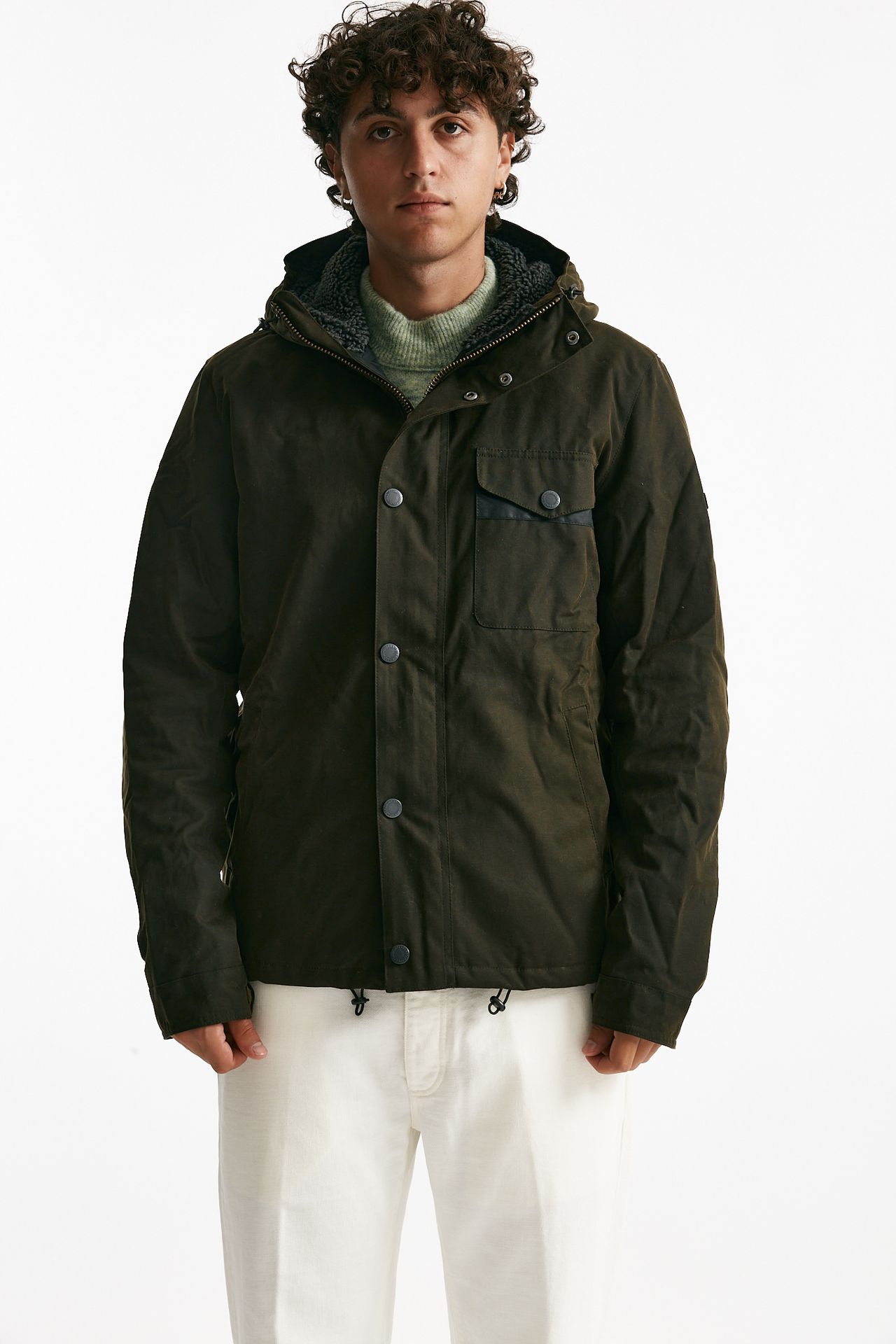 giubbino KEVLAR WAX JACKET cerato olive uomo Barbour - 5