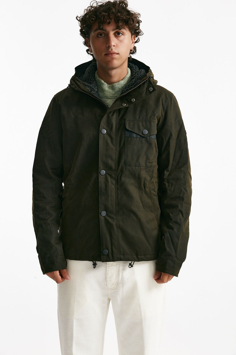 giubbino KEVLAR WAX JACKET cerato olive uomo Barbour - 5