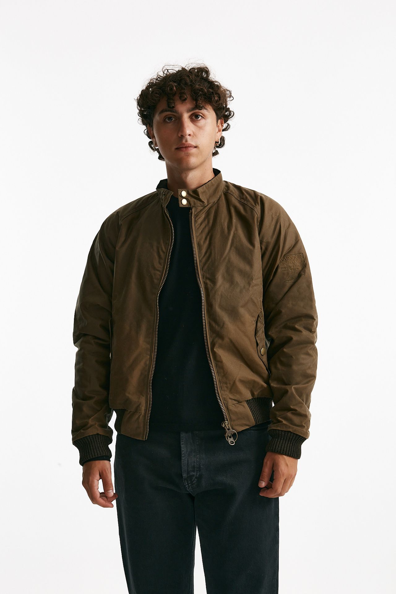 bomber MERCHANT WAX cerato sand uomo Barbour - 1
