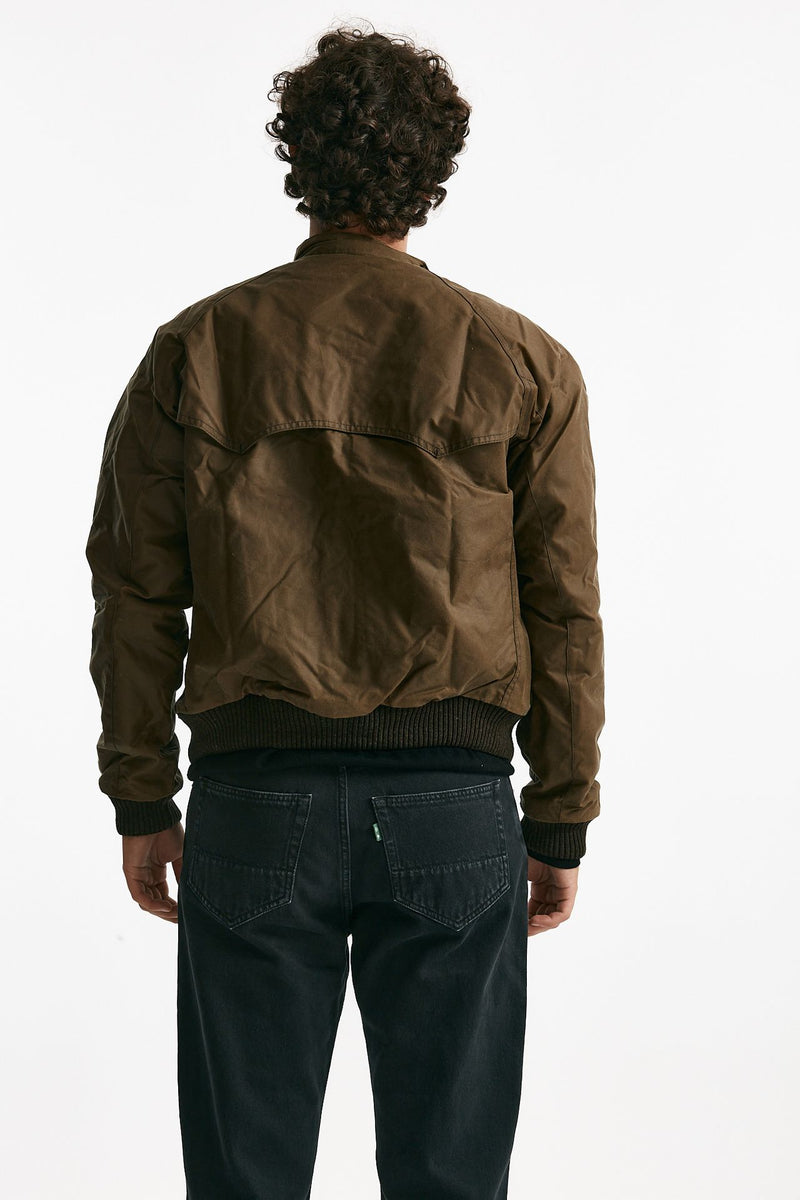 bomber MERCHANT WAX cerato sand uomo Barbour - 3