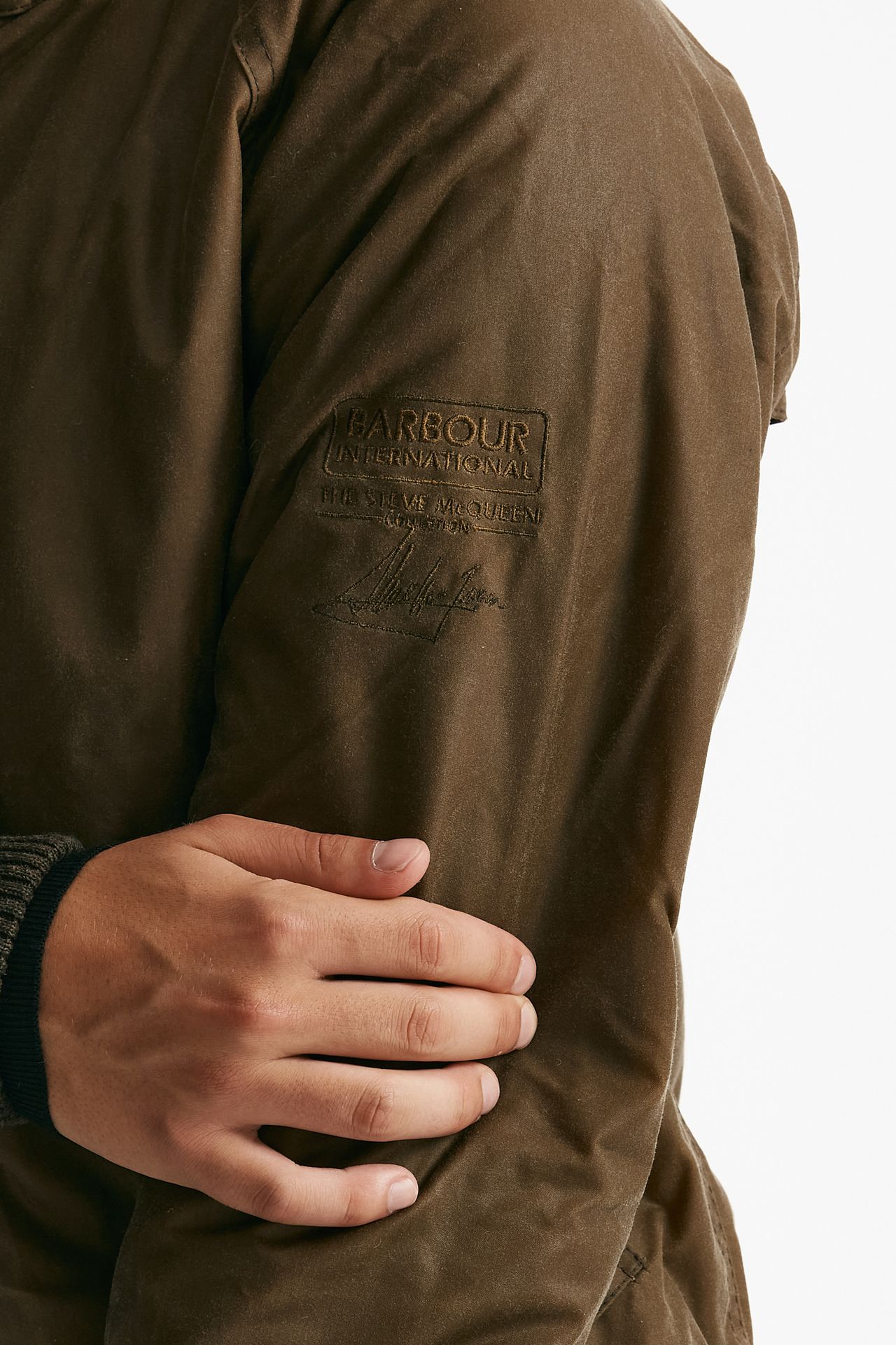 bomber MERCHANT WAX cerato sand uomo Barbour - 6