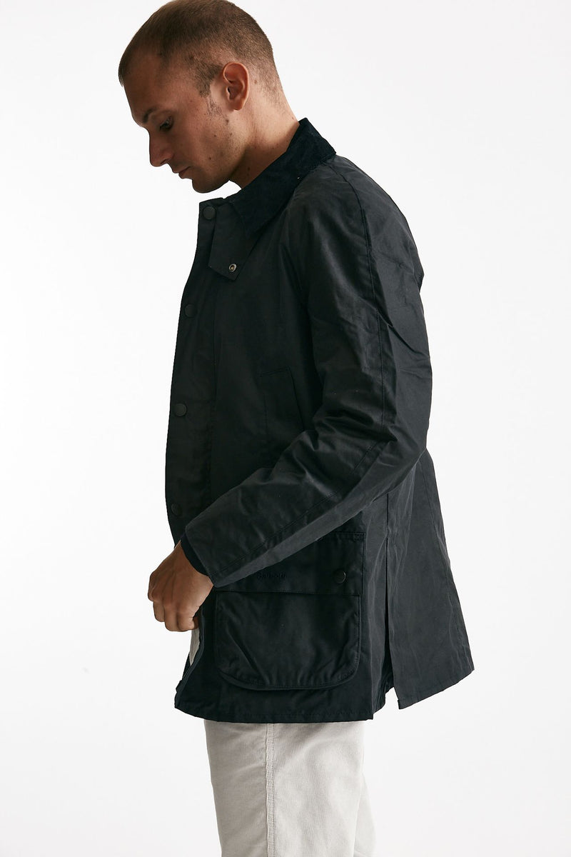 giacca ASHBY WAX JACKET cerato blu uomo Barbour - 3