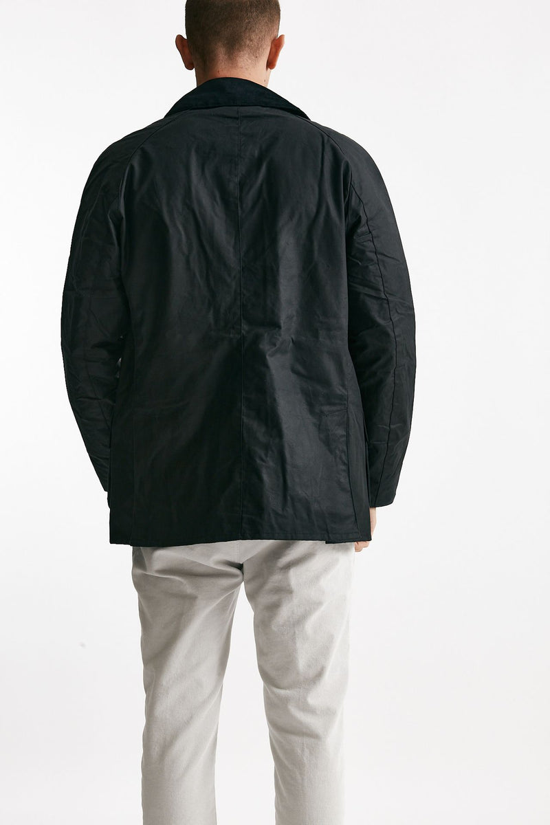 giacca ASHBY WAX JACKET cerato blu uomo Barbour - 4