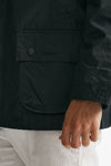 giacca ASHBY WAX JACKET cerato blu uomo Barbour - 8
