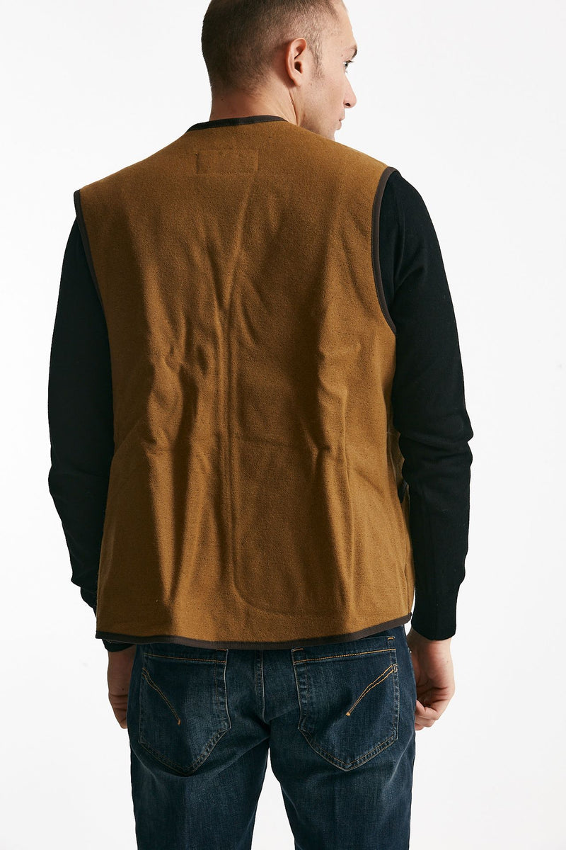 gilet in pile acrilico cammello uomo Barbour - 3