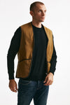 gilet in pile acrilico cammello uomo Barbour - 4
