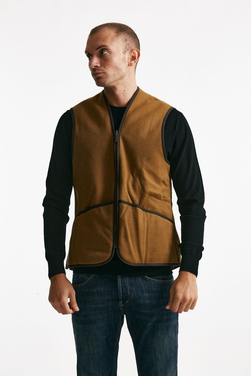 gilet in pile acrilico cammello uomo Barbour - 6