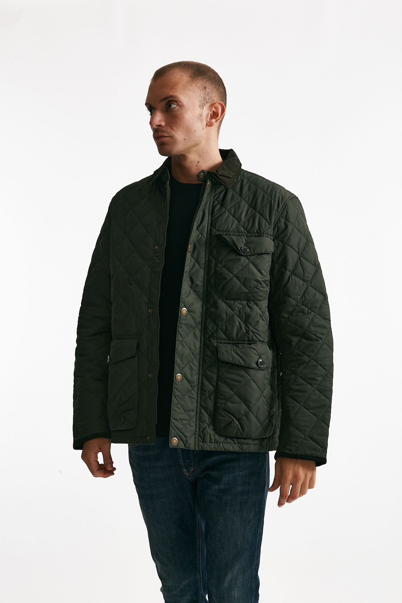 Giacca HORNBY QUILTED trapuntata verde uomo Barbour - 1
