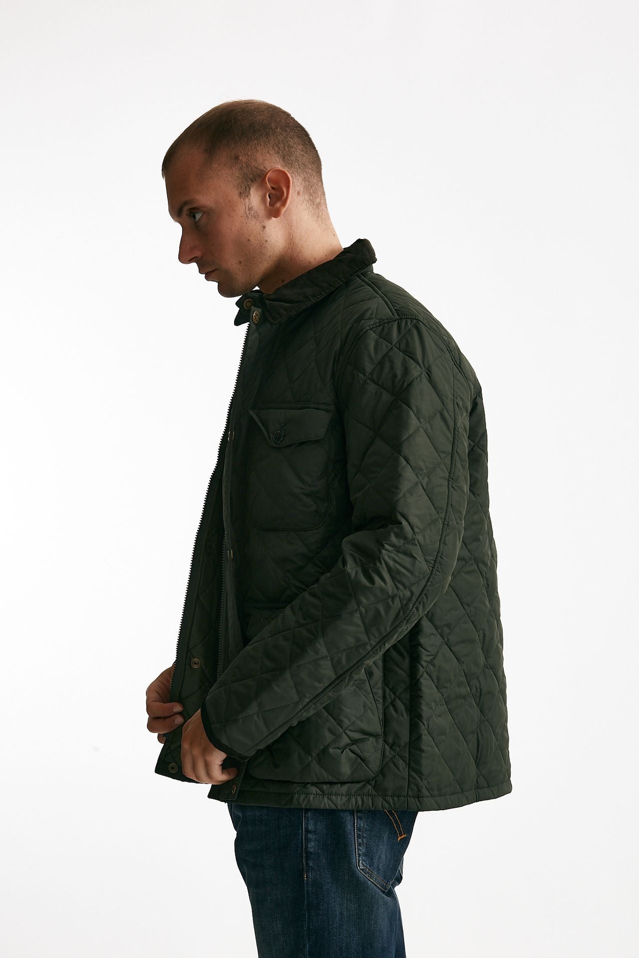 Giacca HORNBY QUILTED trapuntata verde uomo Barbour - 2