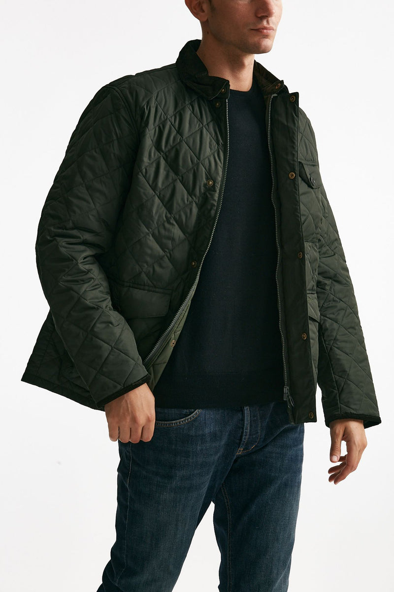 Giacca HORNBY QUILTED trapuntata verde uomo Barbour - 4