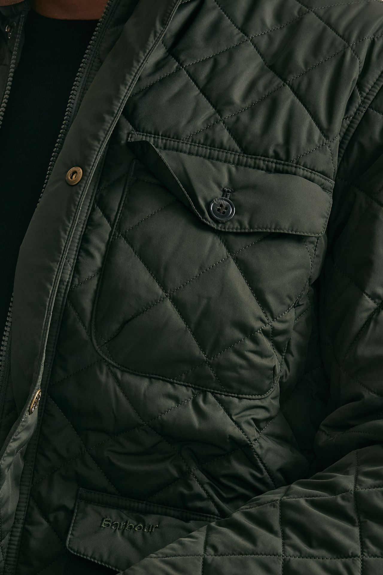 Giacca HORNBY QUILTED trapuntata verde uomo Barbour - 6