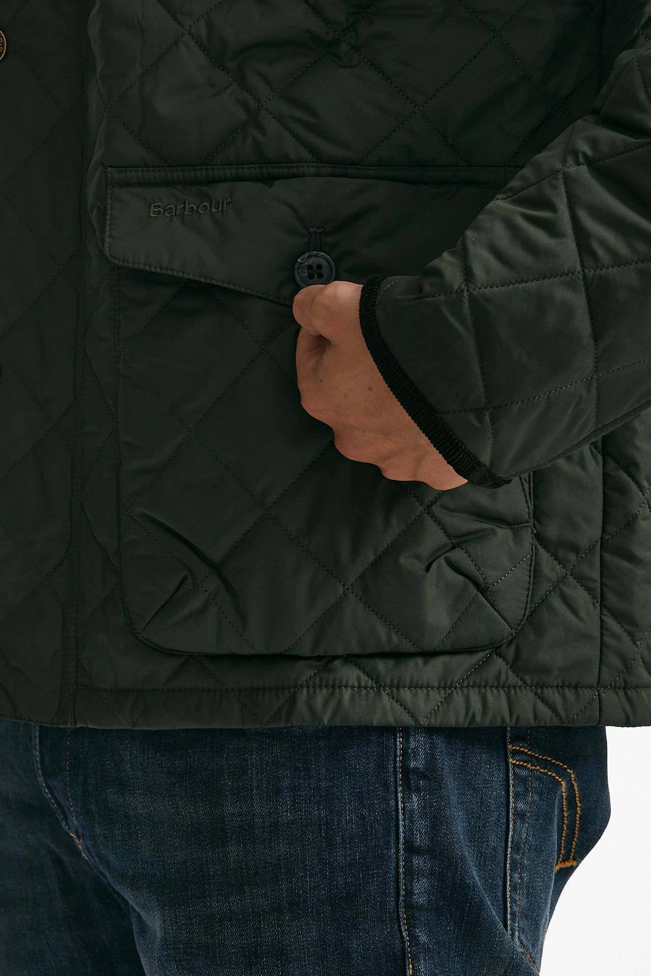 Giacca HORNBY QUILTED trapuntata verde uomo Barbour - 8