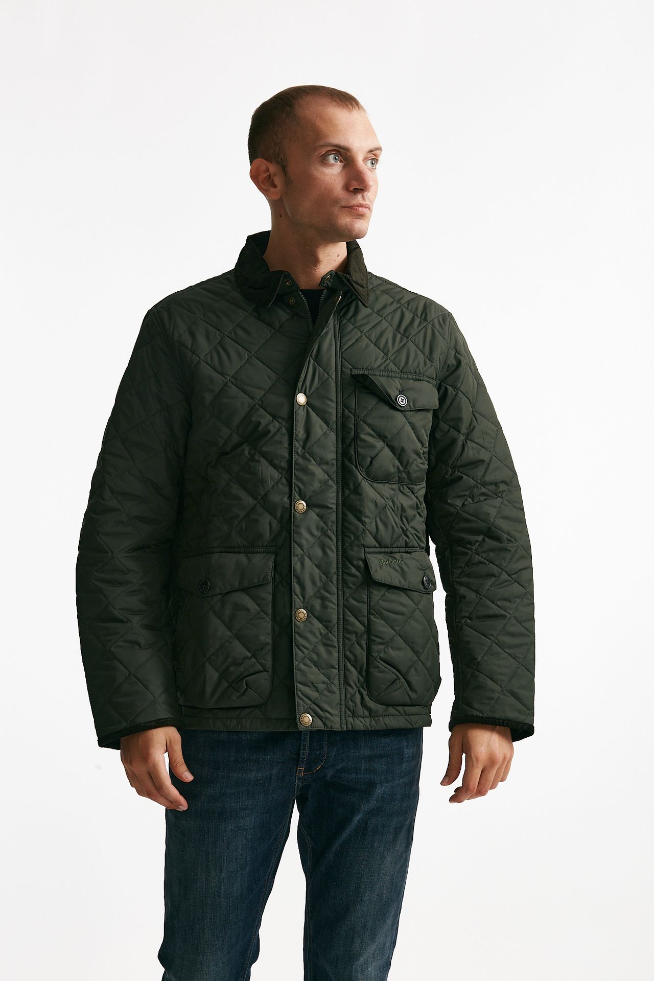 Giacca HORNBY QUILTED trapuntata verde uomo Barbour - 10