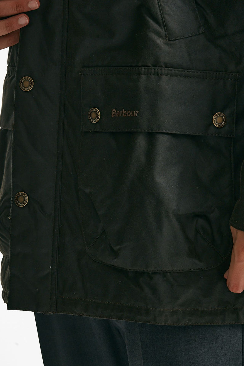 Parka BEDALE WAX PARKA in cotone cerato verde uomo Barbour - 7