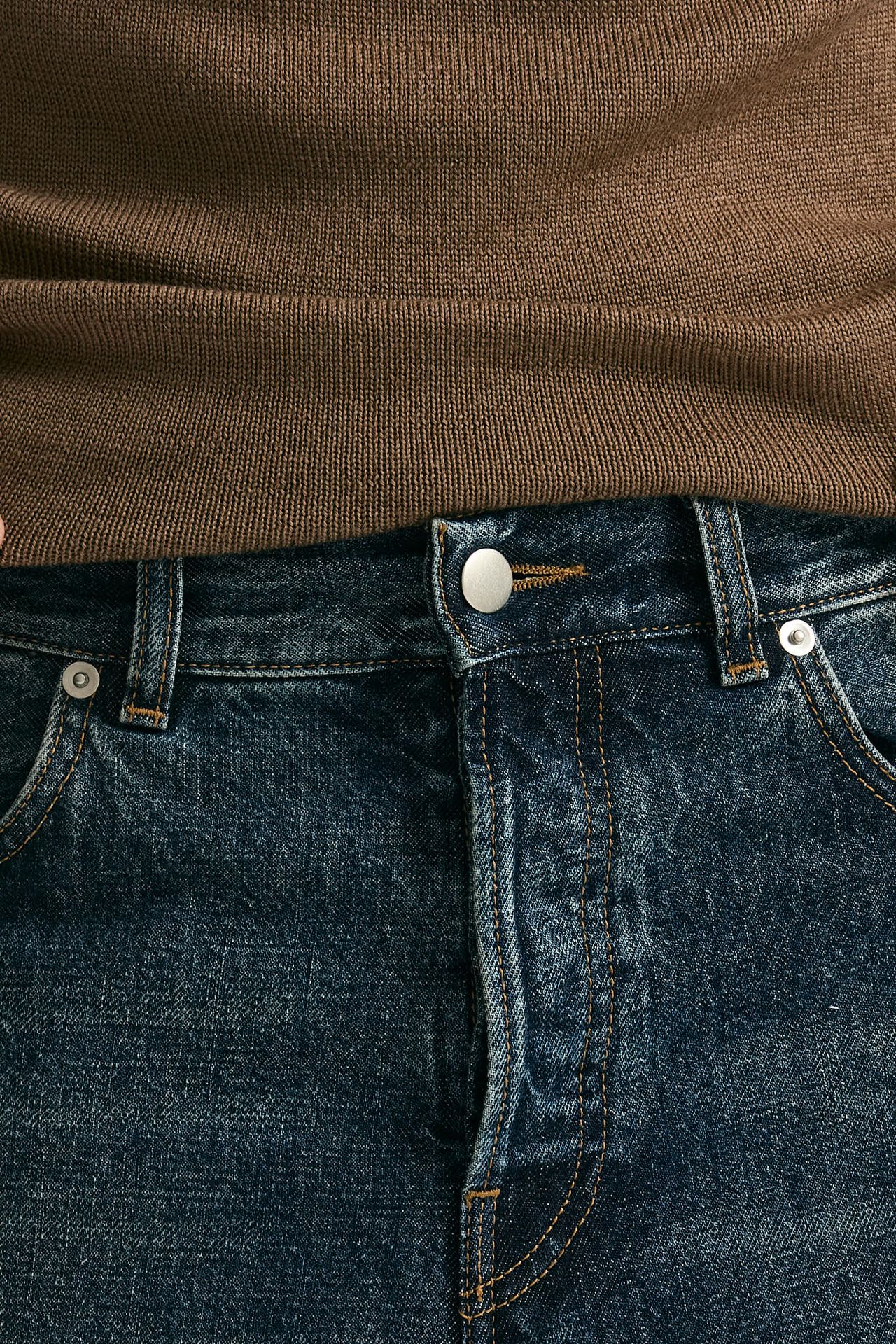 Jeans lavaggio scuro stone washed uomo Covert - 6