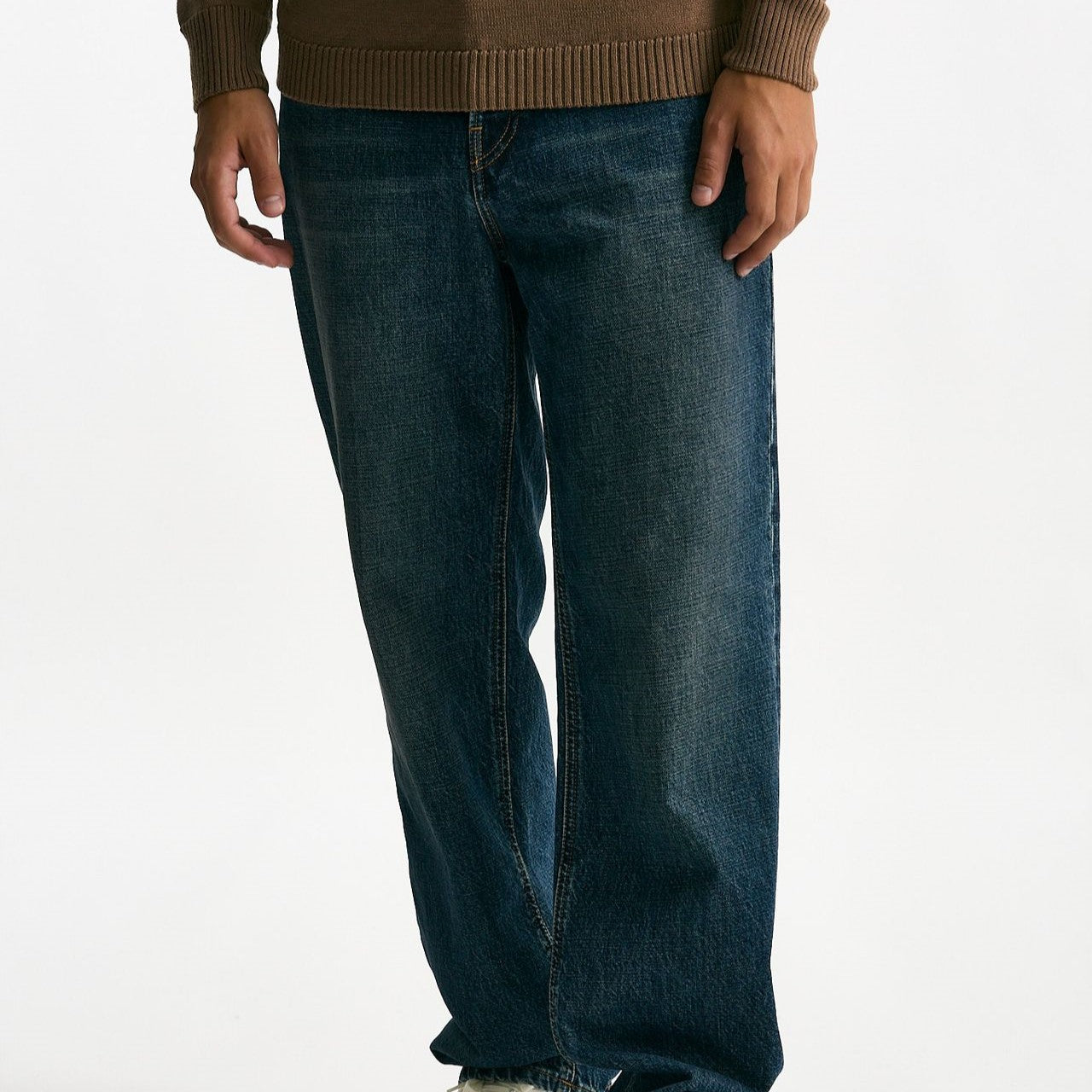 Jeans lavaggio scuro stone washed uomo Covert - 8