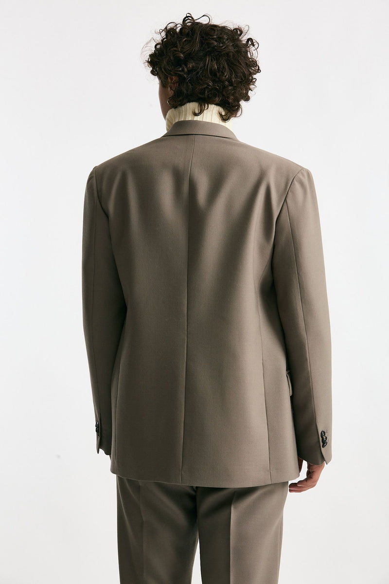 Giacca doppiopetto in lana beige uomo Covert - 4