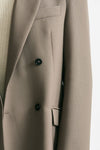 Giacca doppiopetto in lana beige uomo Covert - 6