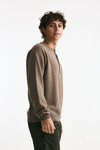 Maglia in lana cashmere e seta tortora uomo Covert - 2