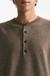 Maglia in lana cashmere e seta tortora uomo Covert - 5