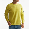 maglia crew neck chenille in ciniglia giallo uomo C.p. company - 6