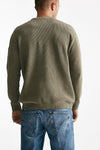 maglia crew neck chenille in ciniglia tortora uomo C.p. company - 3