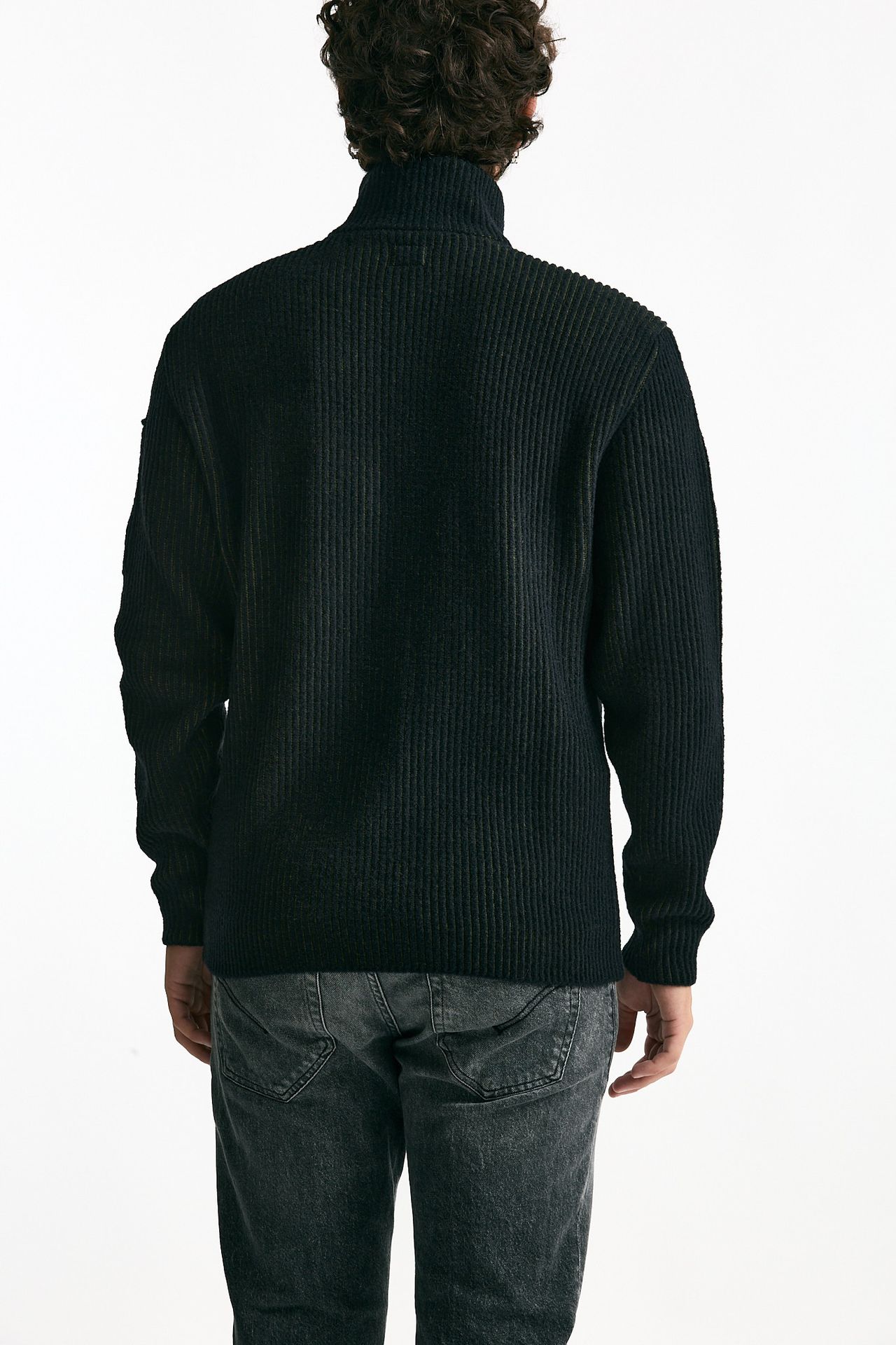 Maglia in lana e poliammide Vanisè nero/verde uomo C.p. company - 3