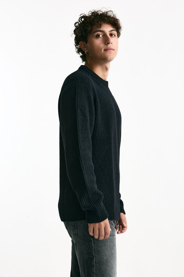 Maglia in lana e poliammide nero uomo C.p. company