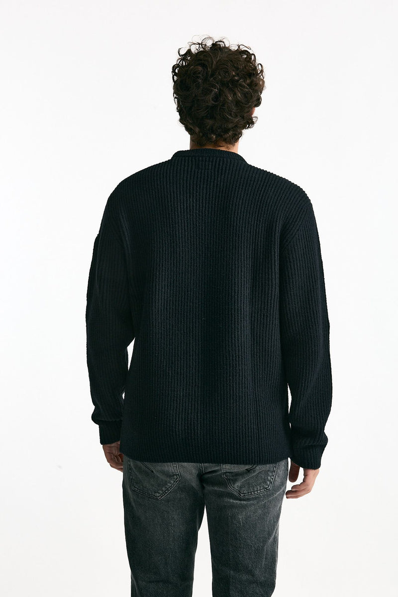 Maglia in lana e poliammide nero uomo C.p. company - 3