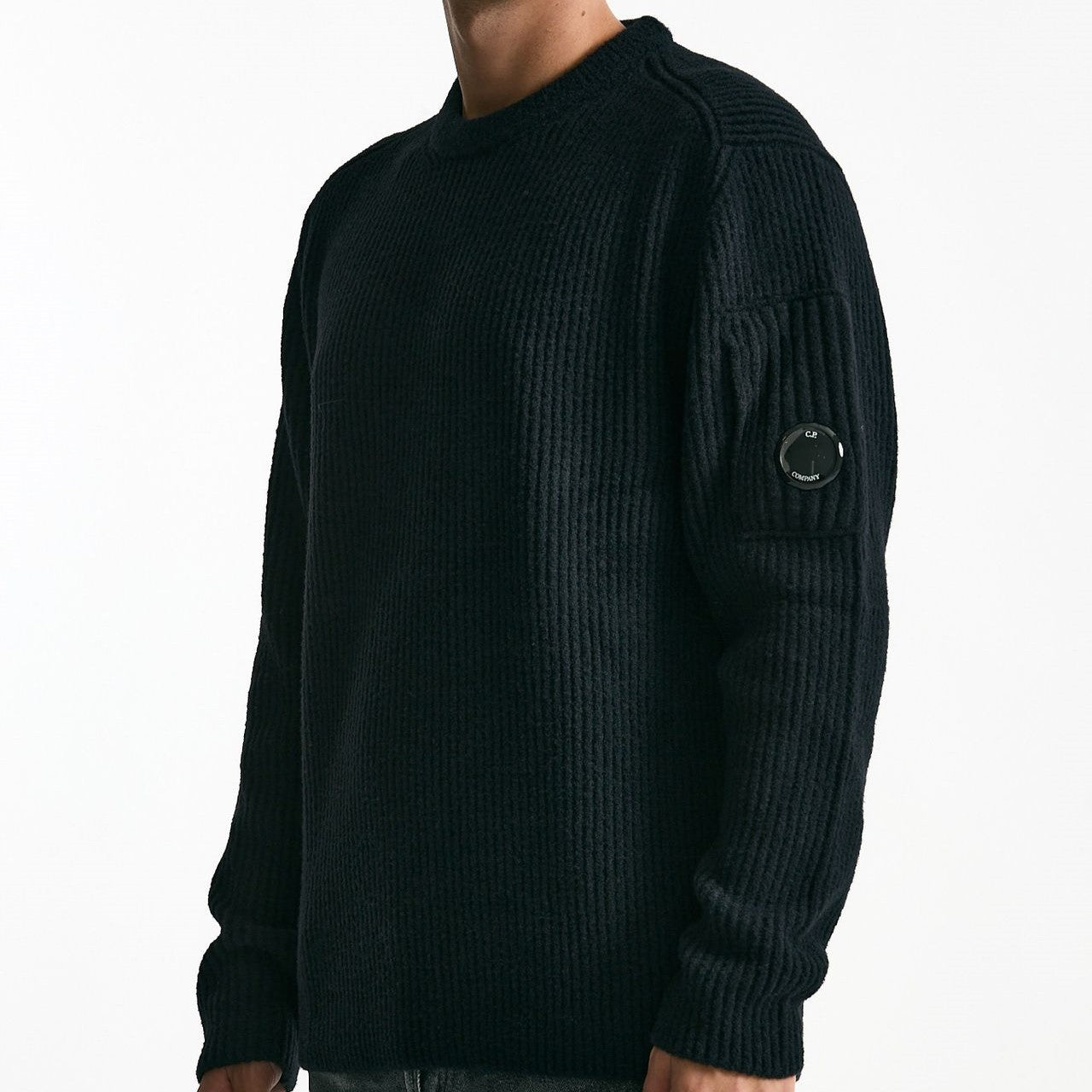 Maglia in lana e poliammide nero uomo C.p. company - 7