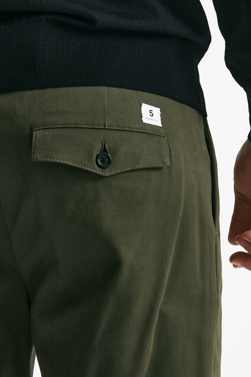 pantalone stretch prince pence verde militare uomo Department five - 7