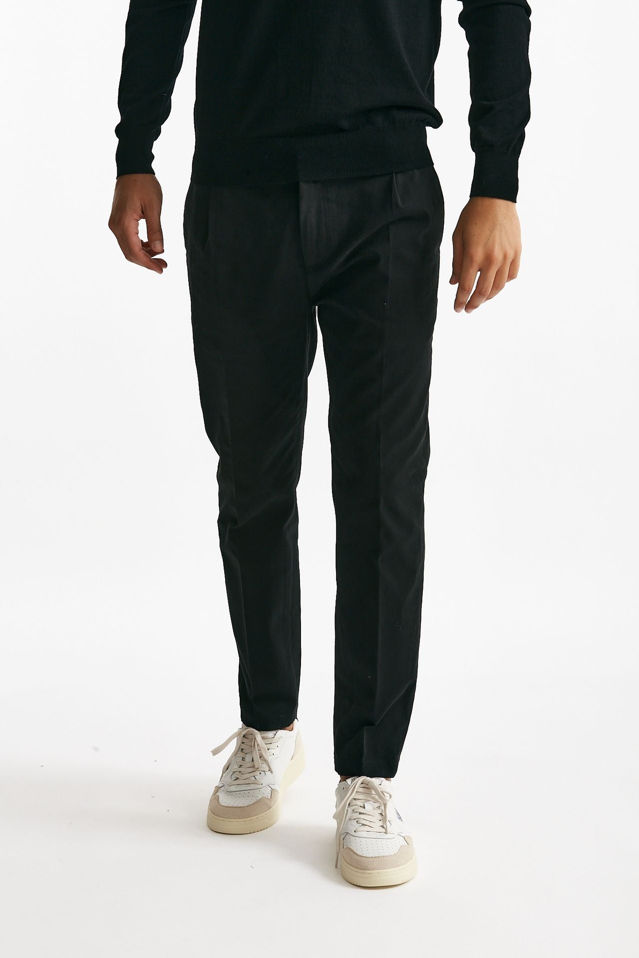 pantalone prince pence in cotone nero uomo Department five - 1
