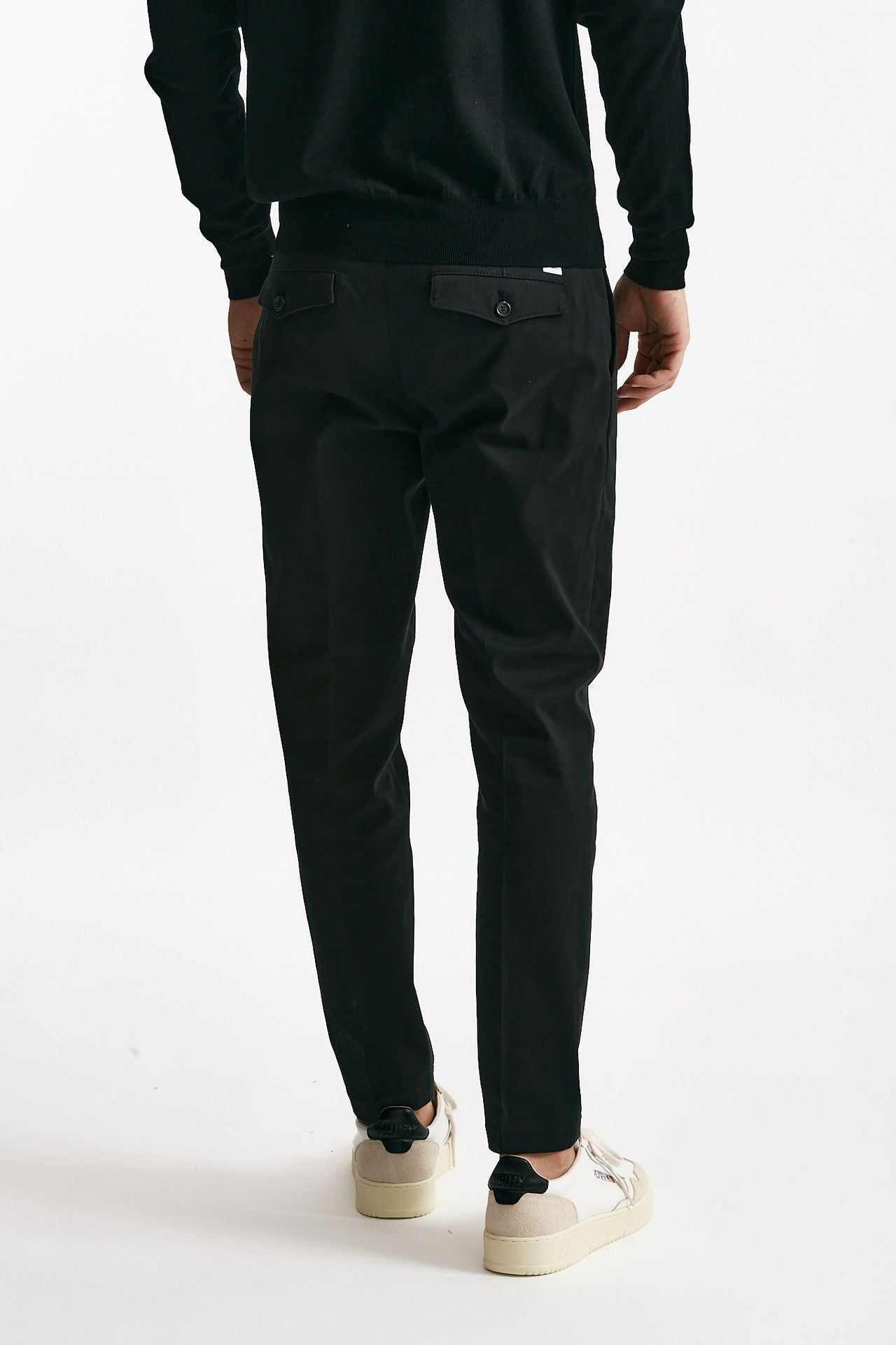 pantalone prince pence in cotone nero uomo Department five - 3