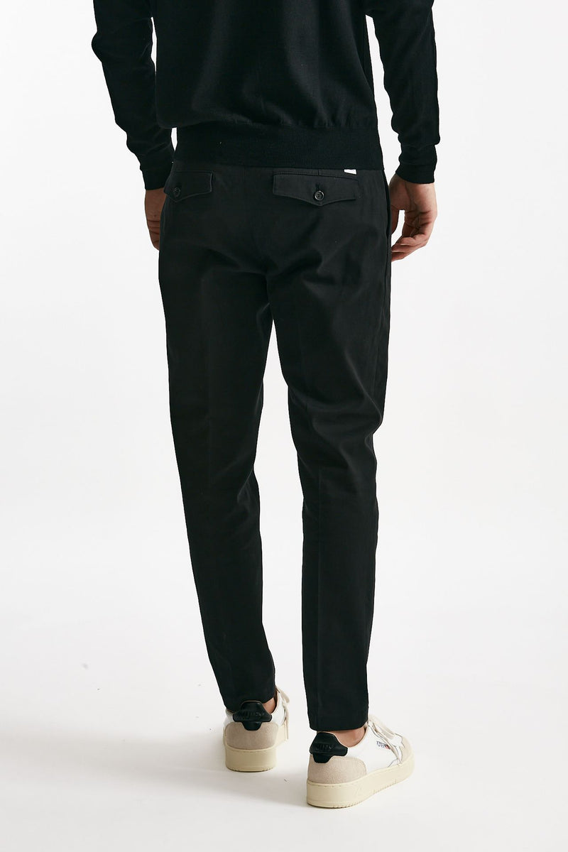 pantalone prince pence in cotone nero uomo Department five - 3