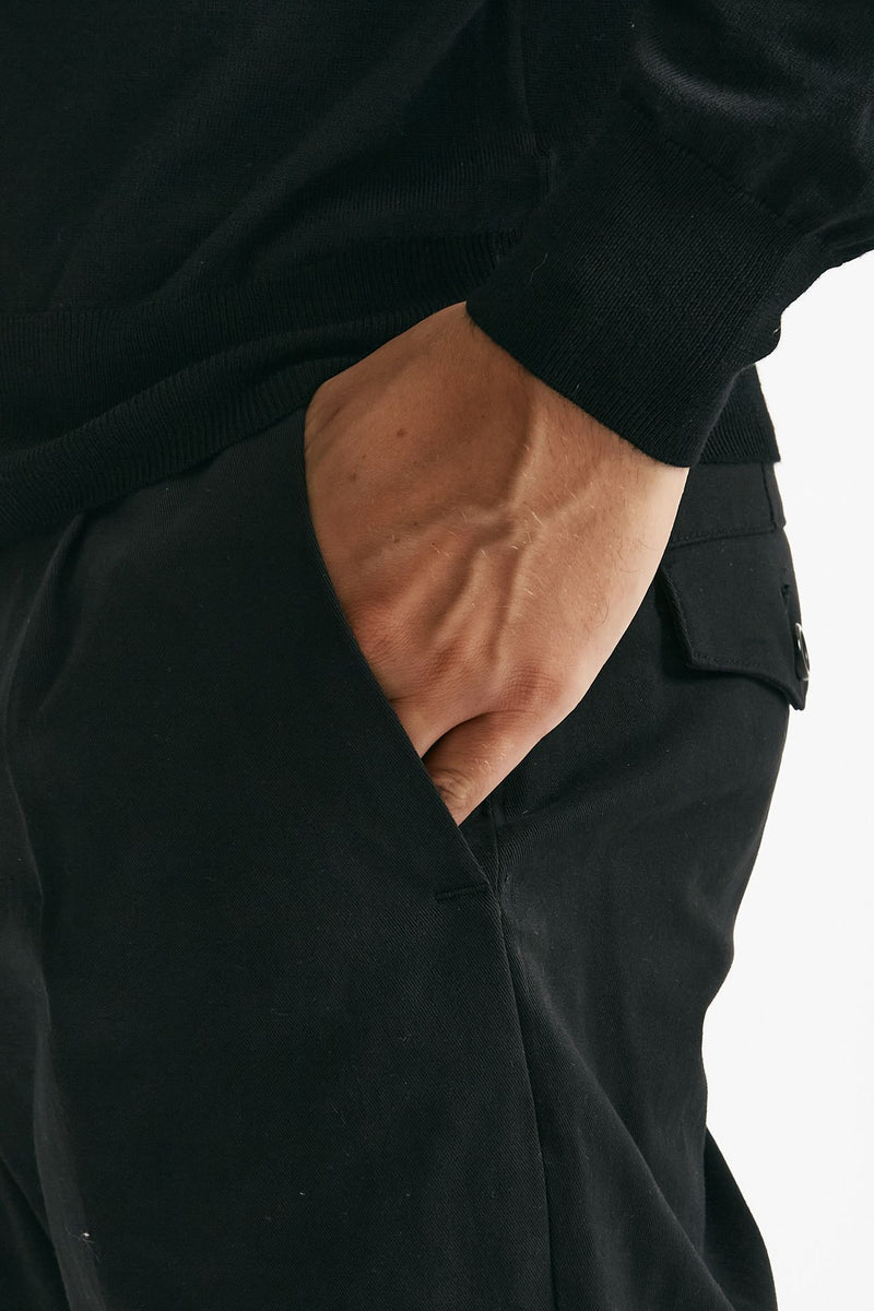 pantalone prince pence in cotone nero uomo Department five - 6