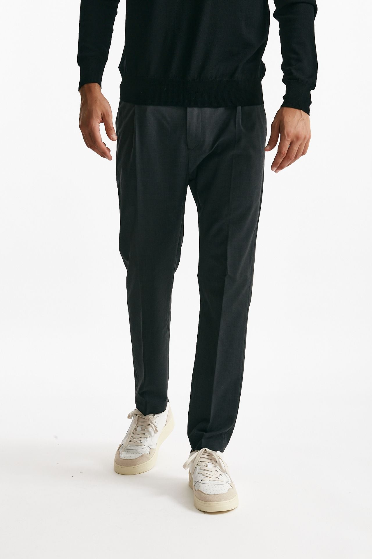 Pantalone PRINCE pence lana antracite uomo Department five - 1