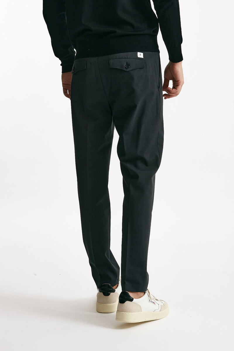 Pantalone PRINCE pence lana antracite uomo Department five - 3