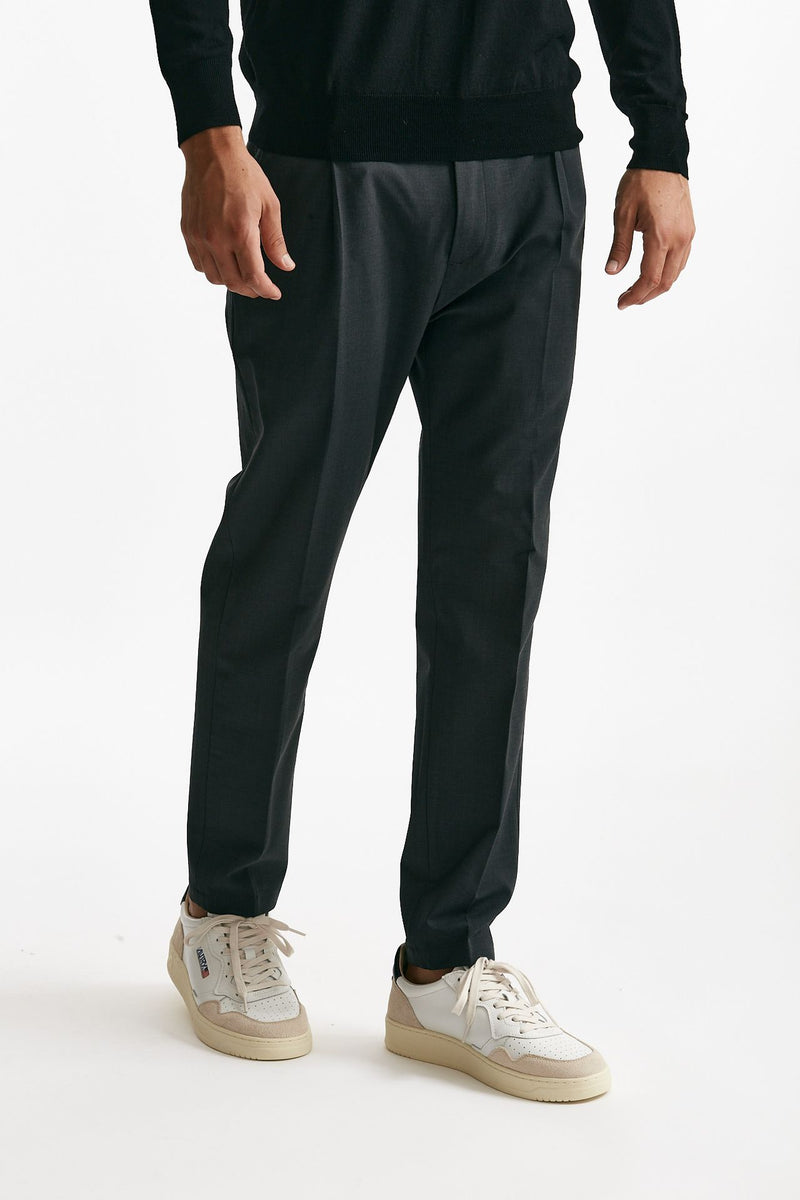 Pantalone PRINCE pence lana antracite uomo Department five - 4