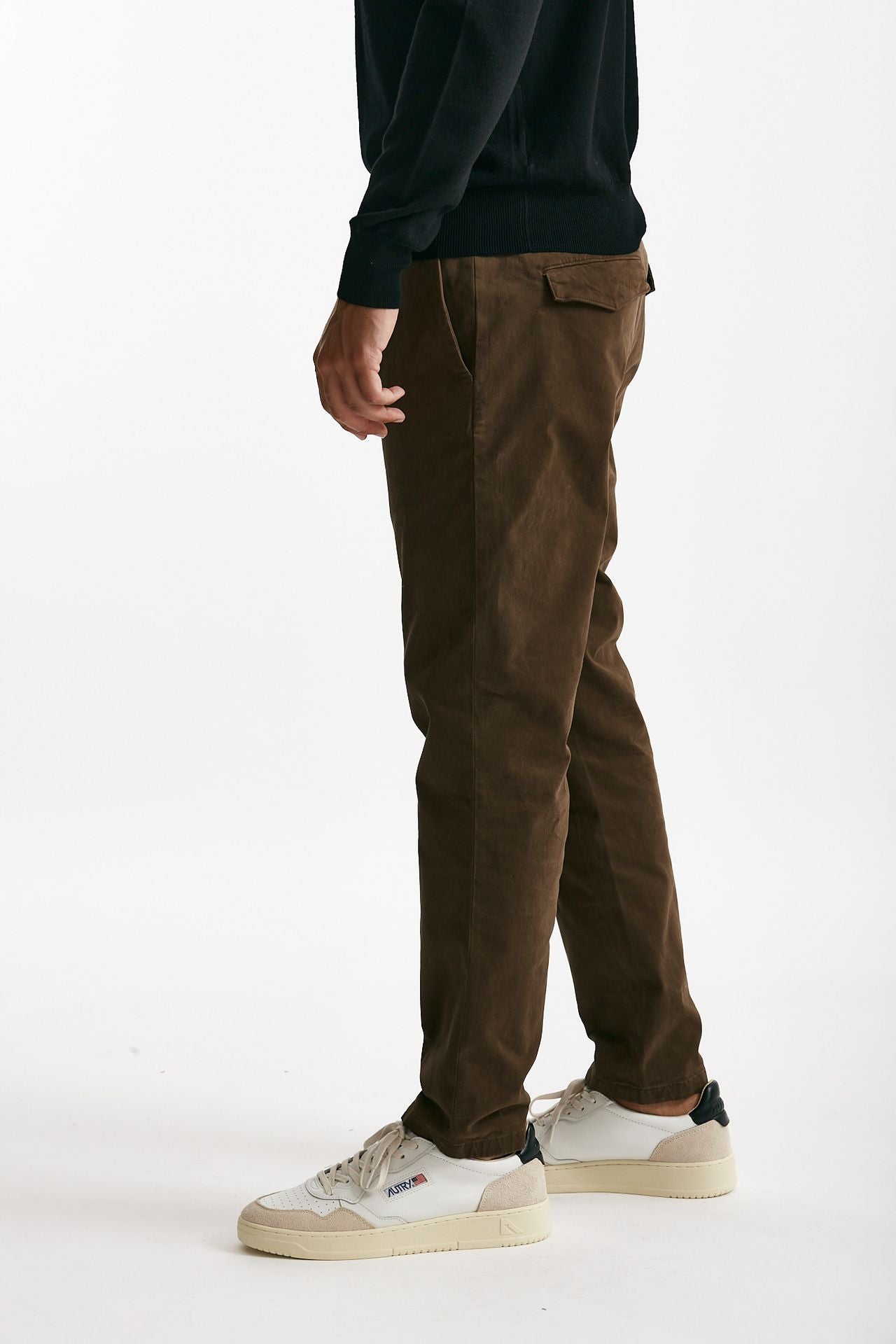 Pantalone PRINCE in fustagno marrone uomo Department five - 3