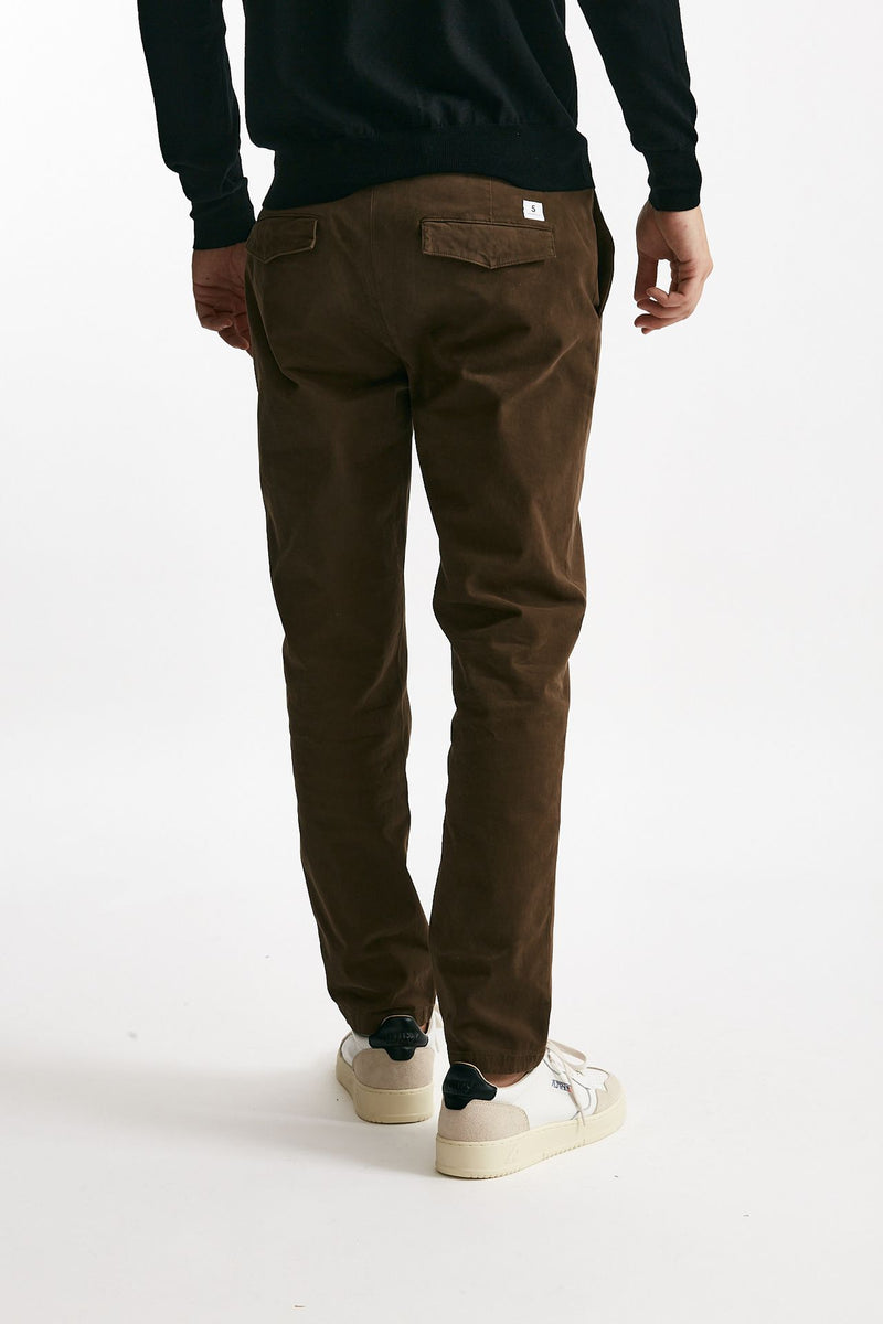 Pantalone PRINCE in fustagno marrone uomo Department five - 1